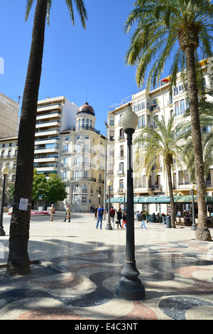 Esplanada d ' Espanya, Alicante, Costa Blanca, Provinz Alicante, Königreich von Spanien Stockfoto