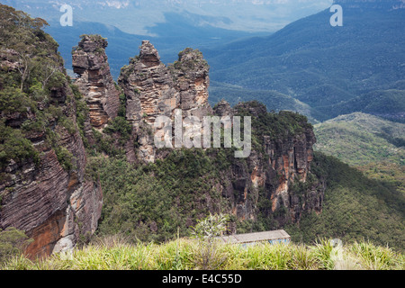 Drei Schwestern gesehen vom Echo Point Lookout Stockfoto