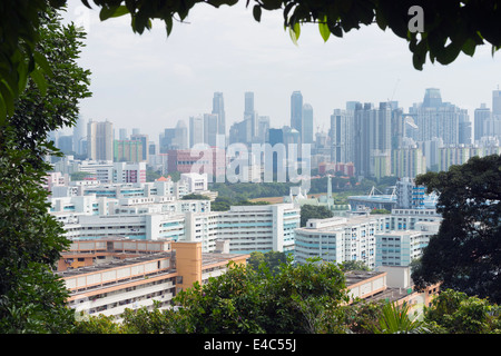 South East Asia, Singapur, Stadtansicht von Süden Stockfoto