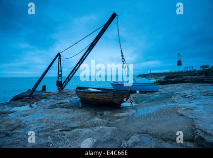 Launisch Morgen um Portland Bill in Dorset, England UK Stockfoto