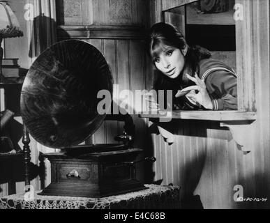 Barbra Streisand, am Set des Films "Funny Girl", 1968 Stockfoto