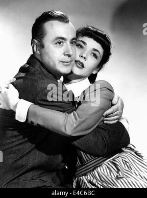 Charles Boyer, Jennifer Jones, am Set des Films "Cluny Brown", 1946 Stockfoto