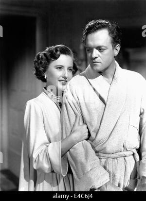 Barbara Stanwyck, Van Heflin, am Set des Films, "B. F Tochter", 1948 Stockfoto