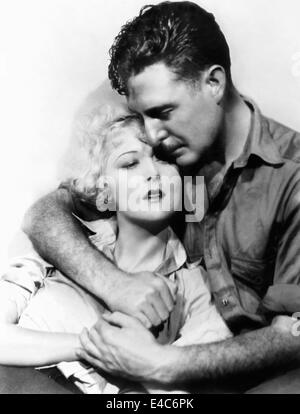 Mary Nolan, John Gilbert, am Set des Stummfilms, "Desert Nights", 1929 Stockfoto