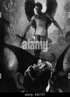 John Gilbert, Alma Rubens, am Set des Stummfilms, "Die Maske des Teufels", 1928 Stockfoto