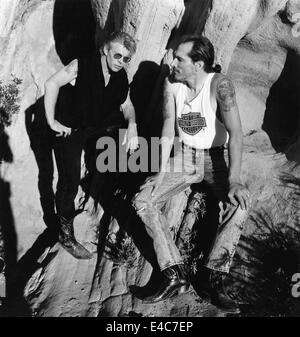 Jack Casady und Jorma Kaukonen, Mitglieder des amerikanischen Blues-Rock-Band Hot Tuna, Portrait, 1990 Stockfoto