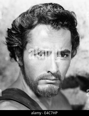 John Derek, am Set des Films "Die zehn Gebote", 1956 Stockfoto