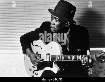 John Lee Hooker, US-amerikanischer Blues-Sänger, Songwriter und Gitarrist, Porträt, etwa Anfang der 1990er Jahre Stockfoto