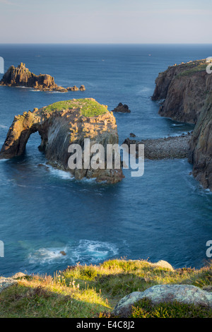 Am frühen Morgen über Lands End, Cornwall, England Stockfoto