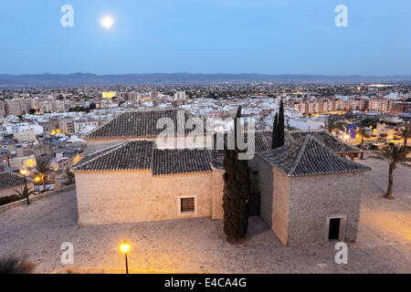 Blick über die alte Stadt von Lorca, Provinz Murcia, Spanien Stockfoto