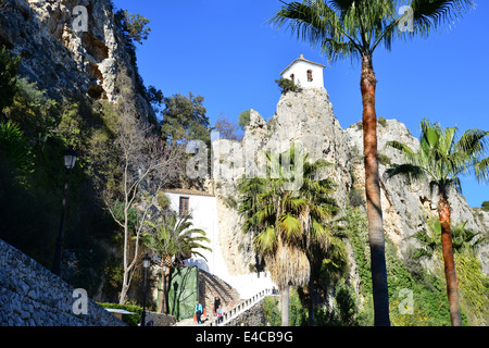 Berg von Guadalest, Marina Baixa, El Castell de Guadalest, Königreich Spanien, Provinz Alicante Stockfoto