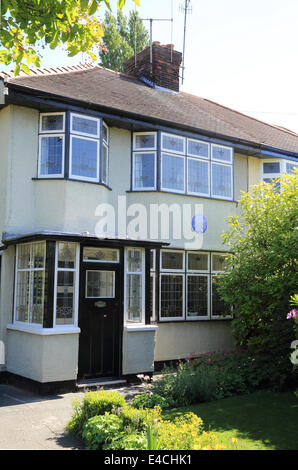 Mendips, die Kindheit Zuhause von John Lennon von den Beatles, gehört jetzt dem National Trust, 251 Menlove Avenue, Liverpool Stockfoto