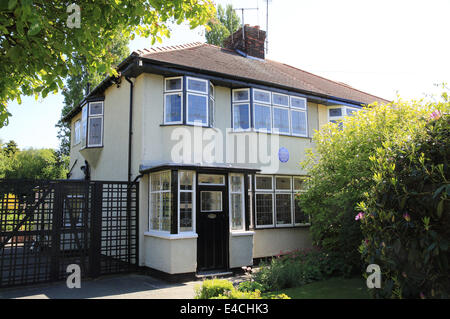 Mendips, die Kindheit Zuhause von John Lennon von den Beatles, gehört jetzt dem National Trust, 251 Menlove Avenue, Liverpool Stockfoto