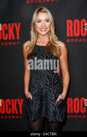 Schauspielerin Katrina Bowden besucht die 'Rocky' Broadway Opening Night after-Party im Roseland Ballroom am 13. März 2014 in New York Stockfoto