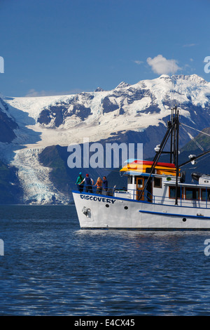 Die M/V-Entdeckung in Port Wells, Prinz-William-Sund, Chugach National Forest, Alaska. Stockfoto