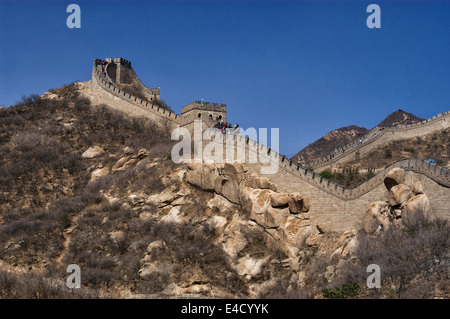 Asien China Beijing Mauer Chang Cheng Stockfoto