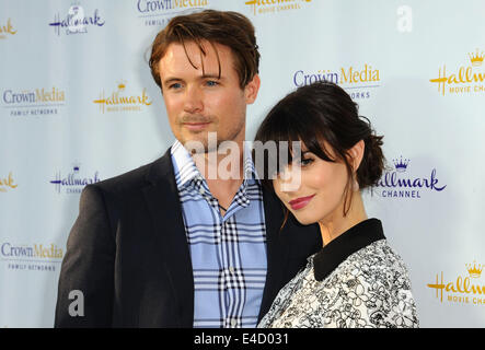 Los Angeles, Kalifornien, USA. 8. Juli 2014. Meghan Ory, John Reardon Teilnahme an der Hallmark Channel und Hallmark Filme & Geheimnisse Sommer TCA Press Tour im Northpole Manor in Beverly Hills, Kalifornien am 8. Juli 2014 statt. 2014-Credit: D. Long/Globe Fotos/ZUMA Draht/Alamy Live-Nachrichten Stockfoto