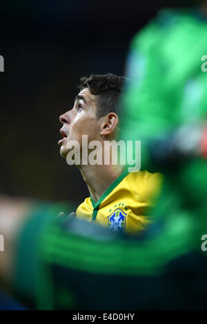 Belo Horizonte, Brasilien. 8. Juli 2014. Oscar (BRA) Fußball: FIFA World Cup 2014 Halbfinale match zwischen Brasilien 1-7 Deutschland im Mineirão Stadion in Belo Horizonte, Brasilien. Bildnachweis: Fernost-Presse/AFLO/Alamy Live-Nachrichten Stockfoto