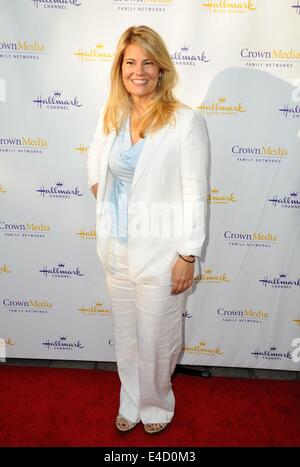 Beverly Hills, CA. 8. Juli 2014. Lisa Whelchel im Ankunftsbereich für Hallmark Channel Sommer 2014 Fernsehen Critics Association Press Tour Northpole Weihnachtsfeier, Northpole Manor, Beverly Hills, CA 8. Juli 2014. Bildnachweis: Dee Cercone/Everett Collection/Alamy Live-Nachrichten Stockfoto