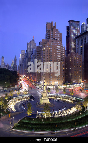 Foto von Columbus Circle befindet sich in New York City, USA Stockfoto