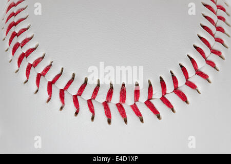 Baseball-Detail-Nahaufnahme Stockfoto