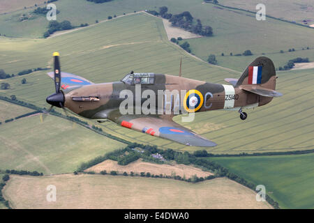 Hawker Hurricane - klassische Schlacht von Großbritannien Kämpfer Stockfoto