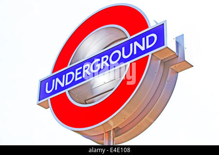 London underground Zeichen Stockfoto