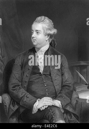 Edward Gibbon, 1737-1794, ein britischer Historiker Stockfoto