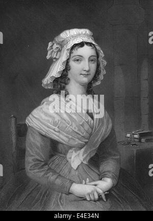 Marie Anne Charlotte Corday d'Armont, 1768-1793, einer französischen Adligen, der Mörder von Jean-Paul Marat, französische Revolution, Stockfoto