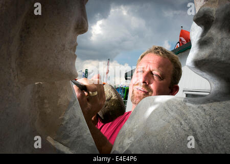 Chris-Bull. HARROGATE, YORKSHIRE, ENGLAND. Die Great Yorkshire Show an der großen Yorkshire Showground (Freitag, 7. August 14 Stockfoto