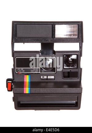 Retro-Polaroid Kamera Studio Ausschnitt Stockfoto