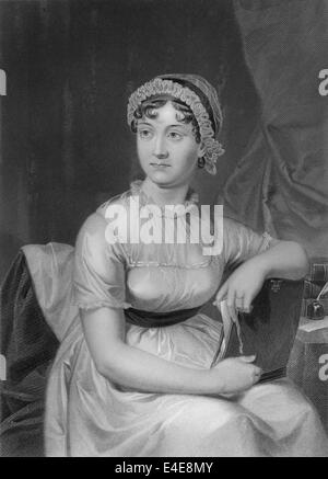 Jane Austen, 1775-1817, ein englischer Schriftsteller Stockfoto