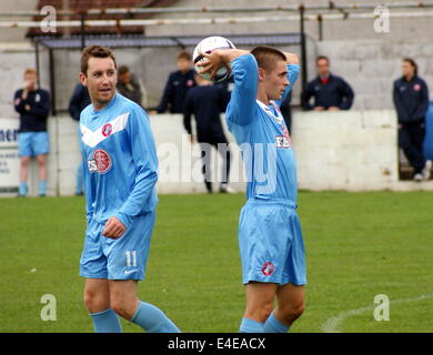 Schottische Sun Tiefland Football League Gretna 2008 0 Spartaner 3 Raydale Park Samstag, 21. September 2013 Stockfoto