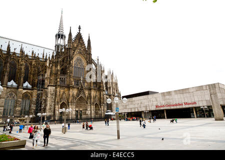 Blick auf den Dom in Köln Stockfoto