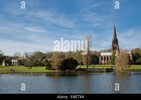 Kirche der Heiligen Jungfrau Maria, Clumber Park, Stockfoto