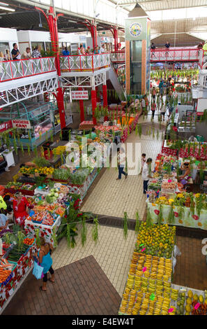 Der Markt von Papeete auf der Insel Tahiti, Französisch-Polynesien. Stockfoto