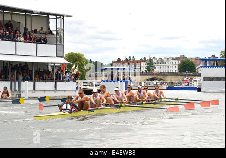 Henley Royal Regatta 2014, Henley on Thames, Oxfordshire, England, UK Stockfoto