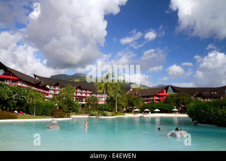 Meridien Hotel auf der Insel Tahiti, Französisch-Polynesien. Stockfoto