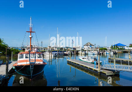 Hafen Sie im Dorf von Sag Harbor, Suffolk County, Long Island, NY, USA Stockfoto