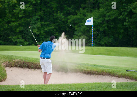 Golfer aus Sandfang. Stockfoto