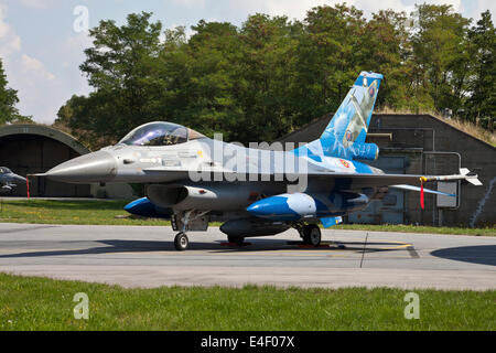 F-16 Uhr von der belgischen Luftwaffe 349 Smaldeel, Neuburg, Deutschland. Stockfoto