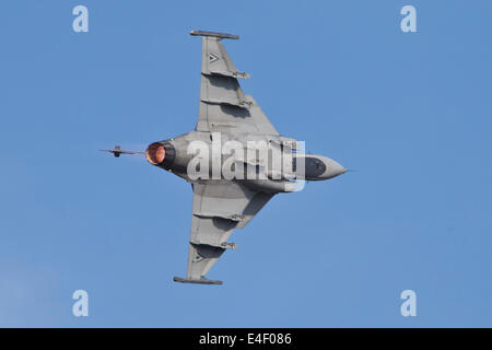 Ungarische Luftwaffe Saab JAS-39 Gripen, Hradec Kralove, Tschechische Republik. Stockfoto