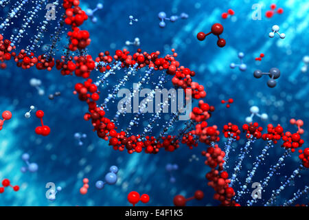 DNA-Hintergrund Stockfoto