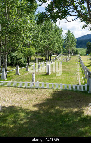 Der alte Friedhof Hillcrest. Enthält die Grabsteine identifizieren die letzten Ruhestätten von 180 der Bergleute getötet im Jahr 1914 Stockfoto