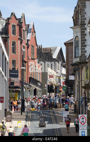 Harrogate begrüßt der Tour de France 2014, Ende der Stufe 1 Stockfoto