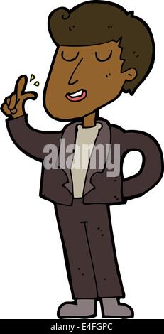 Cartoon coole Kerl schnappen von Fingern Stock Vektor