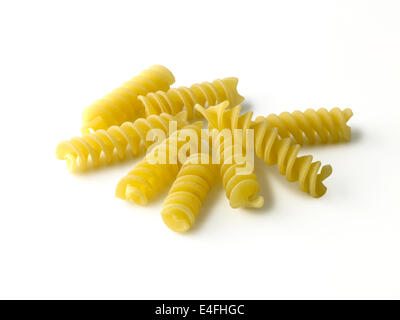 Nudeln, fusilli Stockfoto