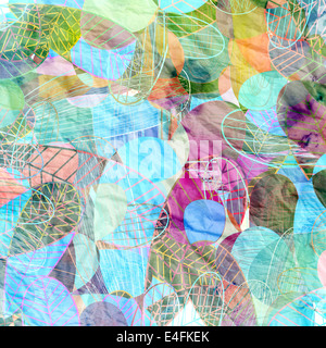 abstrakten farbigen Hintergrund der Pflanze Elemente Stockfoto