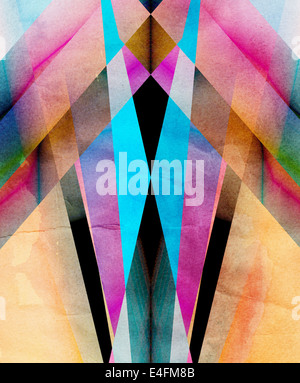 abstrakten bunten Hintergrund von geometrischen Elementen Stockfoto