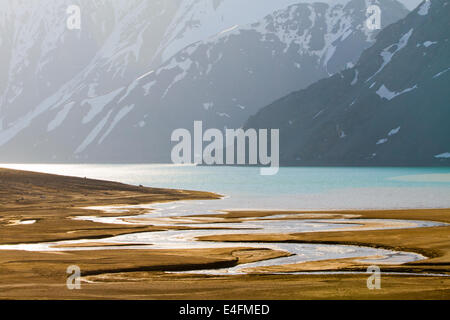 Cajon del Maipo in der Nähe von Embalse El Yeso Reservoir, Anden, Chile Stockfoto